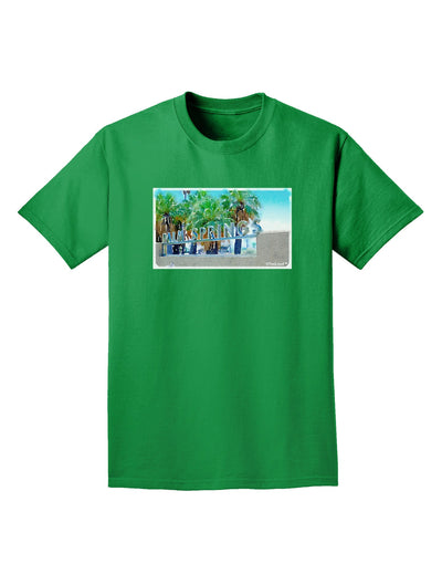 Palm Springs Watercolor Adult Dark T-Shirt-Mens T-Shirt-TooLoud-Kelly-Green-Small-Davson Sales