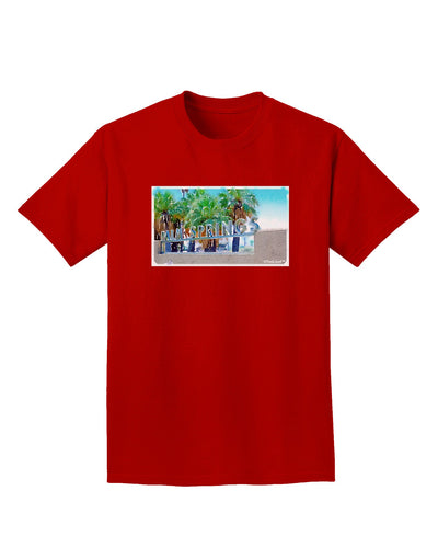 Palm Springs Watercolor Adult Dark T-Shirt-Mens T-Shirt-TooLoud-Red-Small-Davson Sales