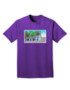 Palm Springs Watercolor Adult Dark T-Shirt-Mens T-Shirt-TooLoud-Purple-Small-Davson Sales