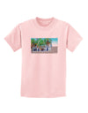 Palm Springs Watercolor Childrens T-Shirt-Childrens T-Shirt-TooLoud-PalePink-X-Small-Davson Sales