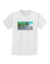 Palm Springs Watercolor Childrens T-Shirt-Childrens T-Shirt-TooLoud-White-X-Small-Davson Sales