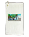 Palm Springs Watercolor Micro Terry Gromet Golf Towel 11&#x22;x19-Golf Towel-TooLoud-White-Davson Sales