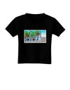 Palm Springs Watercolor Toddler T-Shirt Dark-Toddler T-Shirt-TooLoud-Black-2T-Davson Sales