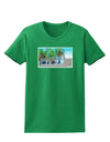 Palm Springs Watercolor Womens Dark T-Shirt-TooLoud-Kelly-Green-X-Small-Davson Sales