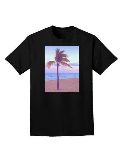 Palm Tree Beach Filter Adult Dark T-Shirt-Mens T-Shirt-TooLoud-Black-Small-Davson Sales