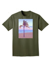 Palm Tree Beach Filter Adult Dark T-Shirt-Mens T-Shirt-TooLoud-Military-Green-Small-Davson Sales