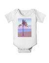 Palm Tree Beach Filter Baby Romper Bodysuit-Baby Romper-TooLoud-White-06-Months-Davson Sales