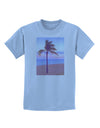 Palm Tree Beach Filter Childrens T-Shirt-Childrens T-Shirt-TooLoud-Light-Blue-X-Small-Davson Sales