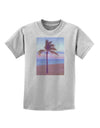 Palm Tree Beach Filter Childrens T-Shirt-Childrens T-Shirt-TooLoud-AshGray-X-Small-Davson Sales