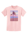 Palm Tree Beach Filter Childrens T-Shirt-Childrens T-Shirt-TooLoud-PalePink-X-Small-Davson Sales