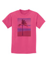 Palm Tree Beach Filter Childrens T-Shirt-Childrens T-Shirt-TooLoud-Sangria-X-Small-Davson Sales