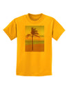 Palm Tree Beach Filter Childrens T-Shirt-Childrens T-Shirt-TooLoud-Gold-X-Small-Davson Sales