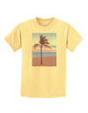 Palm Tree Beach Filter Childrens T-Shirt-Childrens T-Shirt-TooLoud-Daffodil-Yellow-X-Small-Davson Sales