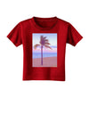 Palm Tree Beach Filter Toddler T-Shirt Dark-Toddler T-Shirt-TooLoud-Red-2T-Davson Sales