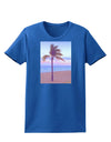 Palm Tree Beach Filter Womens Dark T-Shirt-TooLoud-Royal-Blue-X-Small-Davson Sales