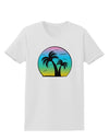 Palm Trees Silhouette - Beach Sunset Design Womens T-Shirt-Womens T-Shirt-TooLoud-White-X-Small-Davson Sales