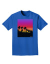 Palm Trees and Sunset Design Adult Dark T-Shirt by TooLoud-Mens T-Shirt-TooLoud-Royal-Blue-Small-Davson Sales