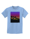 Palm Trees and Sunset Design Childrens T-Shirt by TooLoud-Childrens T-Shirt-TooLoud-Light-Blue-X-Small-Davson Sales