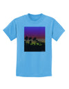 Palm Trees and Sunset Design Childrens T-Shirt by TooLoud-Childrens T-Shirt-TooLoud-Aquatic-Blue-X-Small-Davson Sales