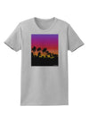 Palm Trees and Sunset Design Womens T-Shirt by TooLoud-Womens T-Shirt-TooLoud-AshGray-X-Small-Davson Sales