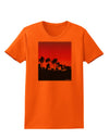 Palm Trees and Sunset Design Womens T-Shirt by TooLoud-Womens T-Shirt-TooLoud-Orange-X-Small-Davson Sales