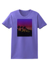 Palm Trees and Sunset Design Womens T-Shirt by TooLoud-Womens T-Shirt-TooLoud-Violet-X-Small-Davson Sales