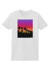 Palm Trees and Sunset Design Womens T-Shirt by TooLoud-Womens T-Shirt-TooLoud-White-X-Small-Davson Sales