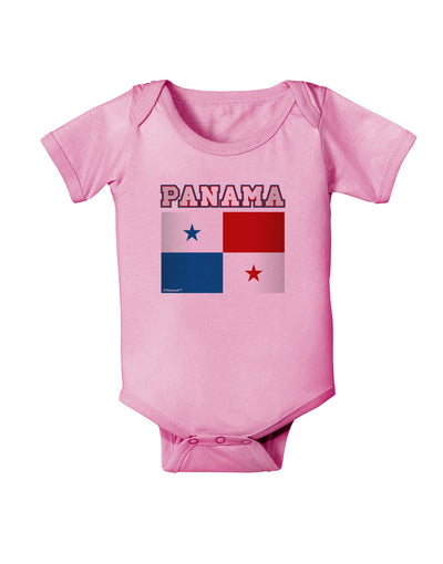 Panama Flag Baby Romper Bodysuit-Baby Romper-TooLoud-Pink-06-Months-Davson Sales