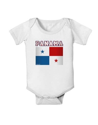 Panama Flag Baby Romper Bodysuit-Baby Romper-TooLoud-White-06-Months-Davson Sales