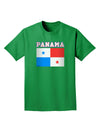 Panama Flag Dark Adult Dark T-Shirt-Mens T-Shirt-TooLoud-Kelly-Green-Small-Davson Sales