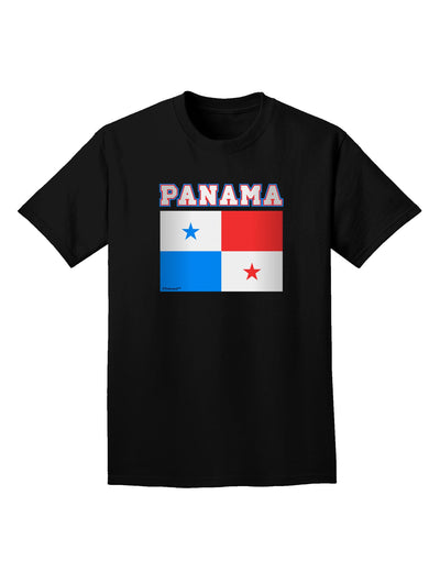 Panama Flag Dark Adult Dark T-Shirt-Mens T-Shirt-TooLoud-Black-Small-Davson Sales