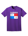 Panama Flag Dark Adult Dark T-Shirt-Mens T-Shirt-TooLoud-Purple-Small-Davson Sales