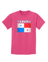 Panama Flag Dark Childrens Dark T-Shirt-Childrens T-Shirt-TooLoud-Sangria-X-Small-Davson Sales