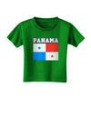 Panama Flag Dark Toddler T-Shirt Dark-Toddler T-Shirt-TooLoud-Clover-Green-2T-Davson Sales