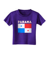 Panama Flag Dark Toddler T-Shirt Dark-Toddler T-Shirt-TooLoud-Purple-2T-Davson Sales