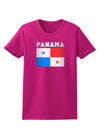 Panama Flag Dark Womens Dark T-Shirt-TooLoud-Hot-Pink-Small-Davson Sales