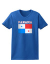 Panama Flag Dark Womens Dark T-Shirt-TooLoud-Royal-Blue-X-Small-Davson Sales