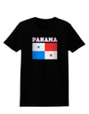 Panama Flag Dark Womens Dark T-Shirt-TooLoud-Black-X-Small-Davson Sales