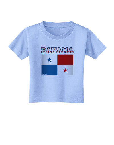 Panama Flag Toddler T-Shirt-Toddler T-Shirt-TooLoud-Aquatic-Blue-2T-Davson Sales