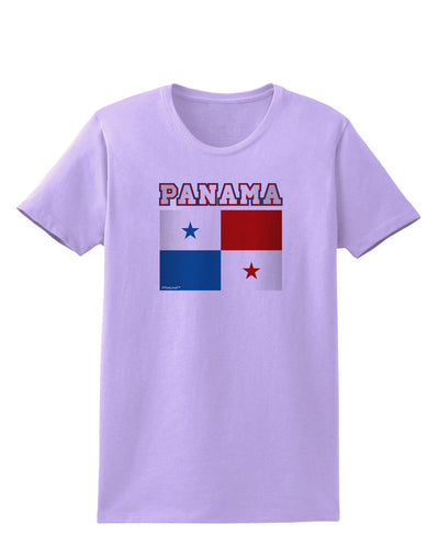 Panama Flag Womens T-Shirt-Womens T-Shirt-TooLoud-Lavender-X-Small-Davson Sales