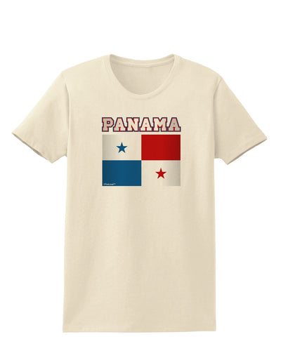 Panama Flag Womens T-Shirt-Womens T-Shirt-TooLoud-Natural-X-Small-Davson Sales