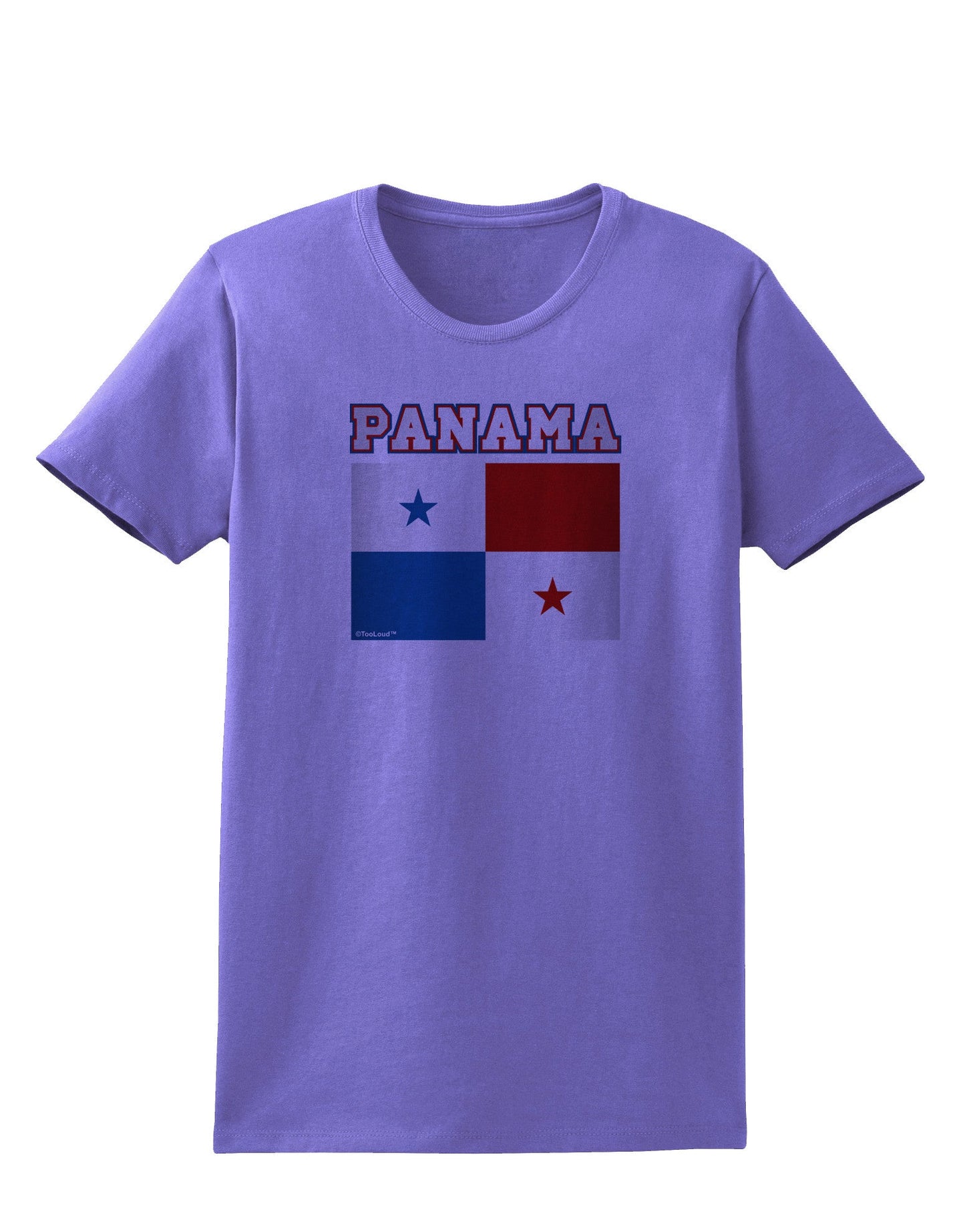 Panama Flag Womens T-Shirt-Womens T-Shirt-TooLoud-Violet-X-Small-Davson Sales