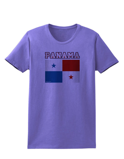 Panama Flag Womens T-Shirt-Womens T-Shirt-TooLoud-Violet-X-Small-Davson Sales