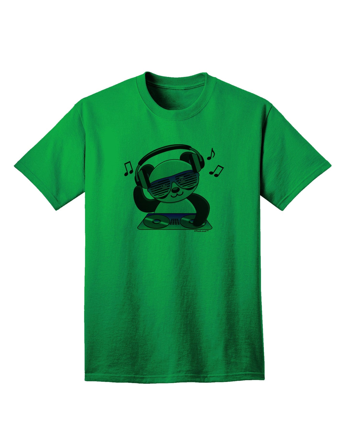 Panda DJ - Premium Adult T-Shirt for Music Enthusiasts-Mens T-shirts-TooLoud-Kelly-Green-Small-Davson Sales