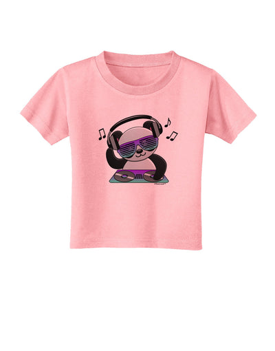 Panda DJ Toddler T-Shirt-Toddler T-Shirt-TooLoud-Candy-Pink-2T-Davson Sales