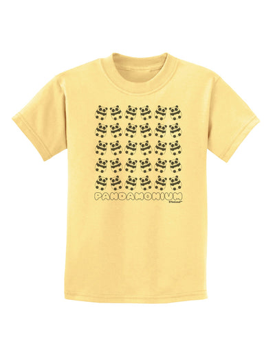 Pandamonium Pandas Childrens T-Shirt by TooLoud-Childrens T-Shirt-TooLoud-Daffodil-Yellow-X-Small-Davson Sales