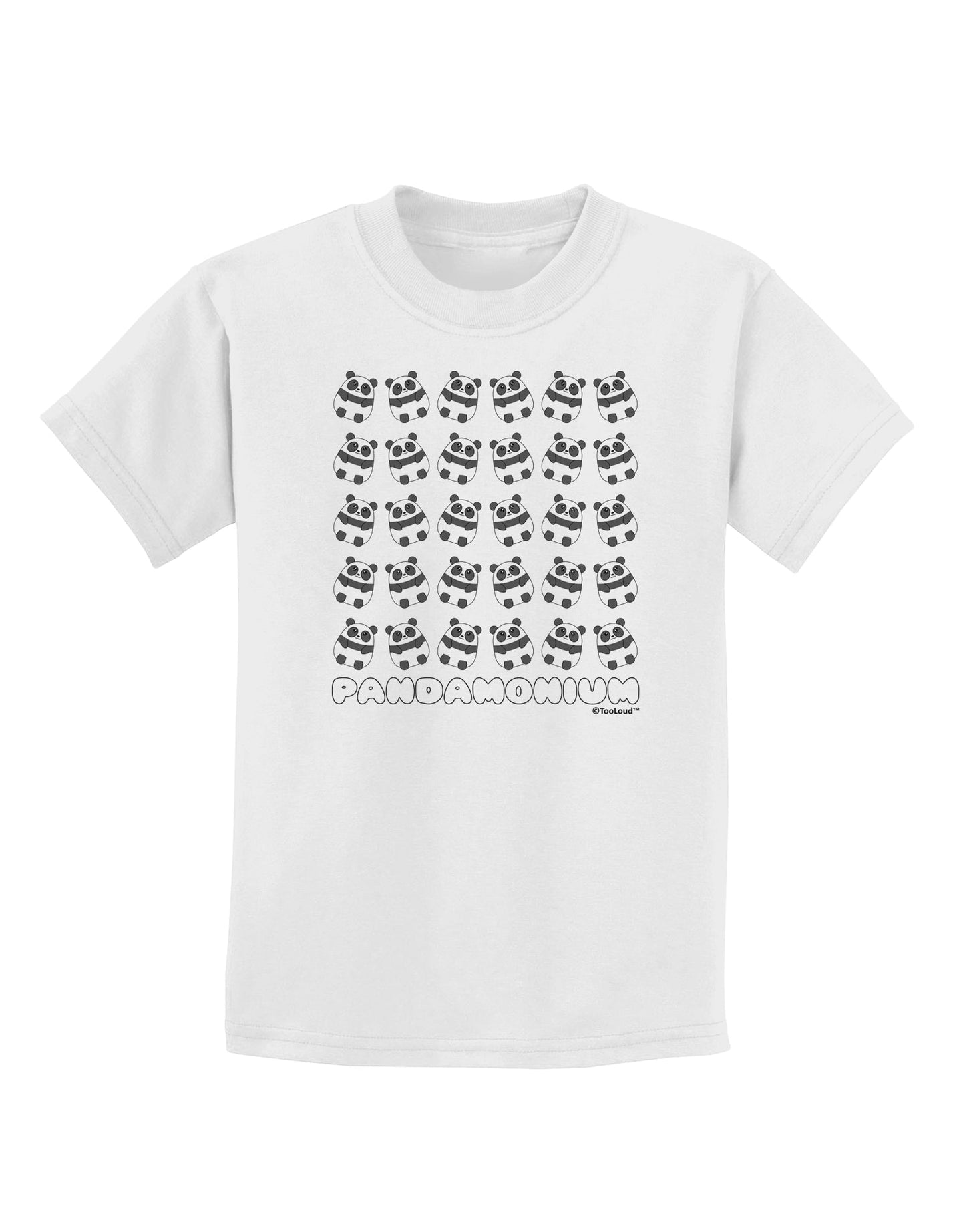 Pandamonium Pandas Childrens T-Shirt by TooLoud-Childrens T-Shirt-TooLoud-White-X-Small-Davson Sales