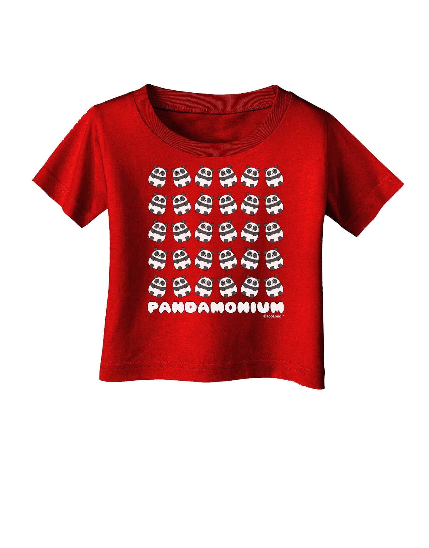 Pandamonium Pandas Infant T-Shirt Dark by TooLoud-Infant T-Shirt-TooLoud-Red-06-Months-Davson Sales