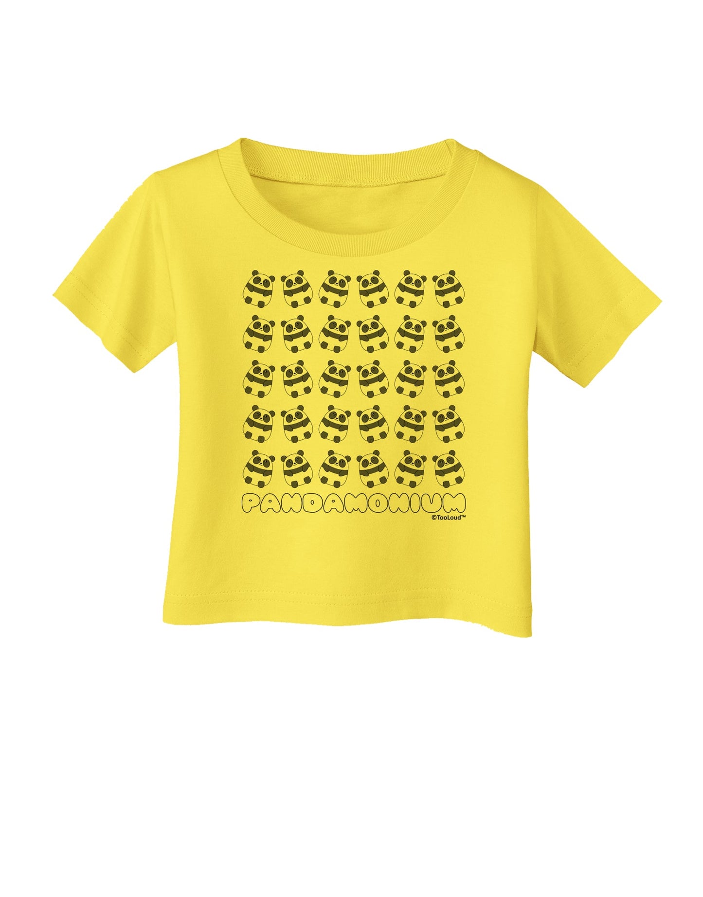 Pandamonium Pandas Infant T-Shirt by TooLoud-Infant T-Shirt-TooLoud-Yellow-06-Months-Davson Sales