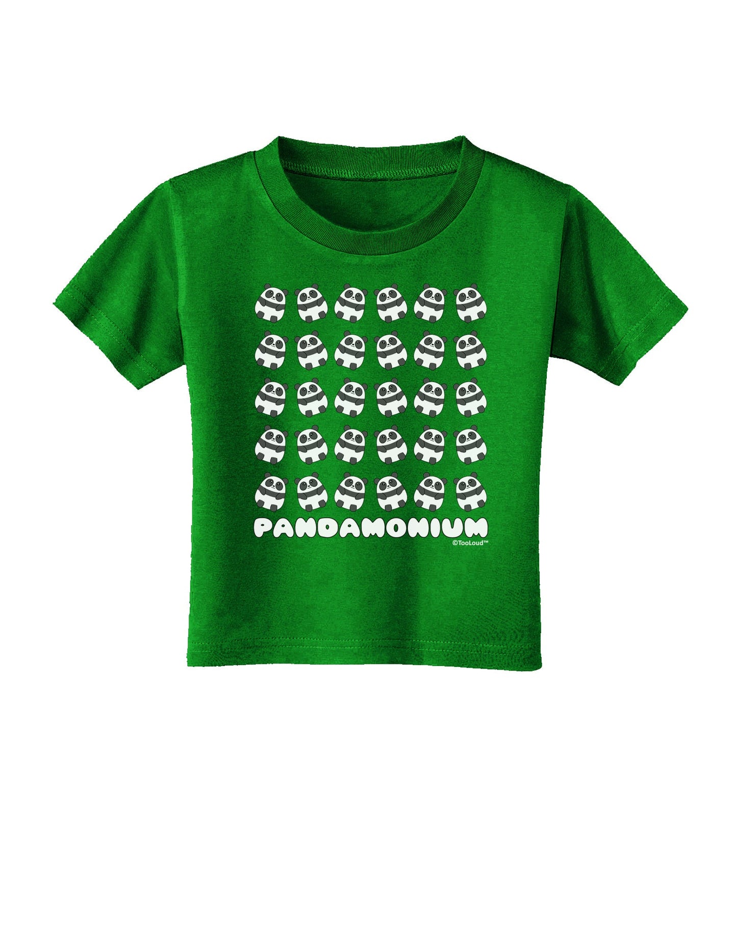 Pandamonium Pandas Toddler T-Shirt Dark by TooLoud-Toddler T-Shirt-TooLoud-Clover-Green-2T-Davson Sales